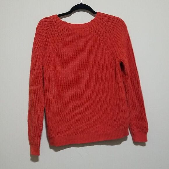 J.CREW Orange Sweater Sz Small - Picture 3 of 6